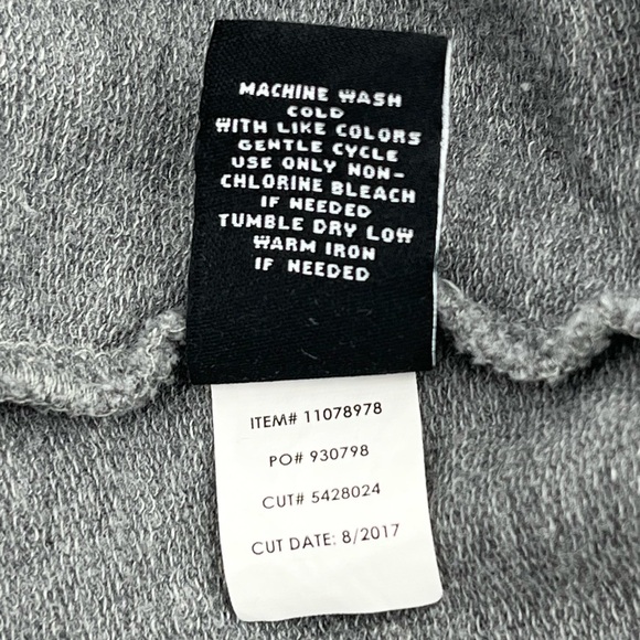 Torrid Gray French Terry Knit Lace-Up Sleeve Sweatshirt Dress 2X - Picture 12 of 13